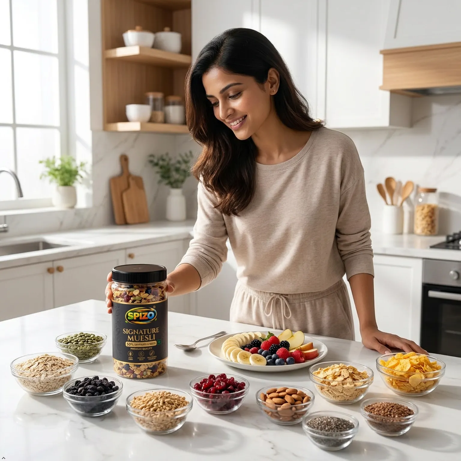 SPIZO Rose jaggery delight muesli